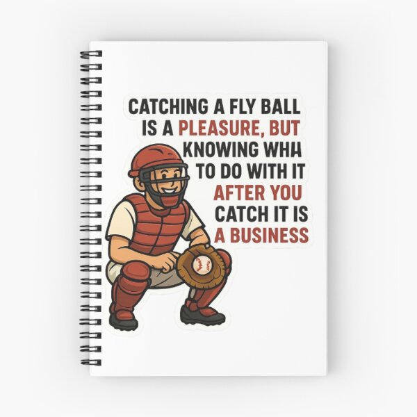 Item preview, Funny Baseball Catcher Quote designed and sold by Chromatic Artistry.