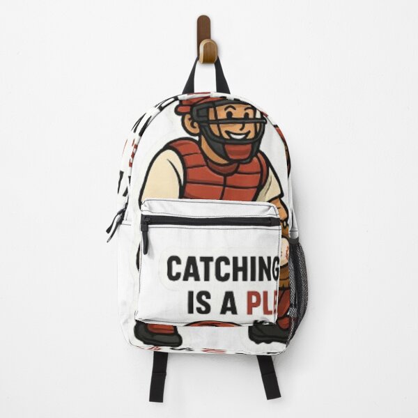 Item preview, Funny Baseball Catcher Quote designed and sold by Chromatic Artistry.