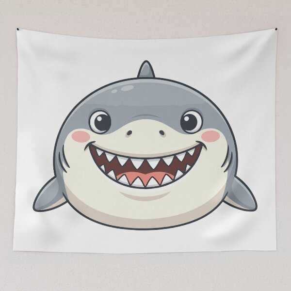 Item preview, Just Happy To Be Here Derp Great White Shark designed and sold by Petzzz.