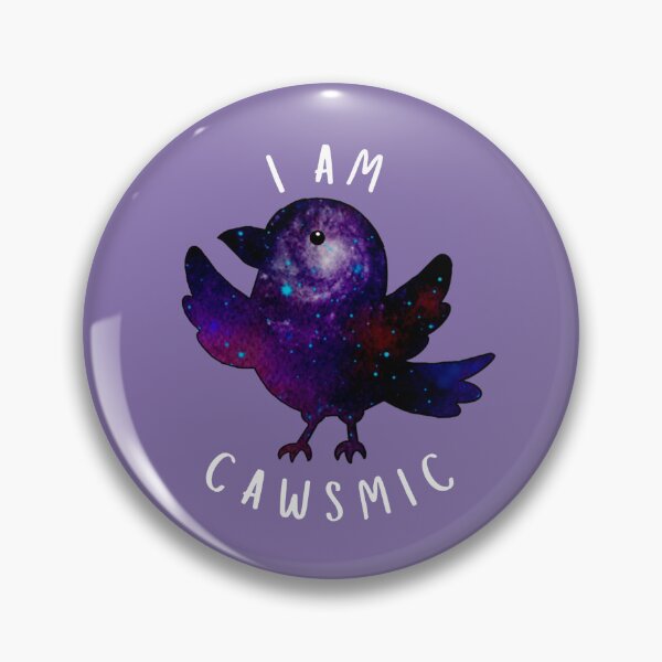 Item preview, I Am Cawsmic Funny Cute Galaxy Crow designed and sold by glowvim.