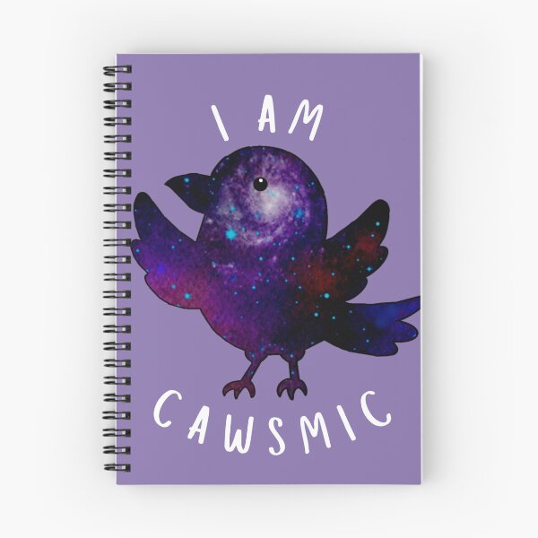 Item preview, I Am Cawsmic Funny Cute Galaxy Crow designed and sold by glowvim.