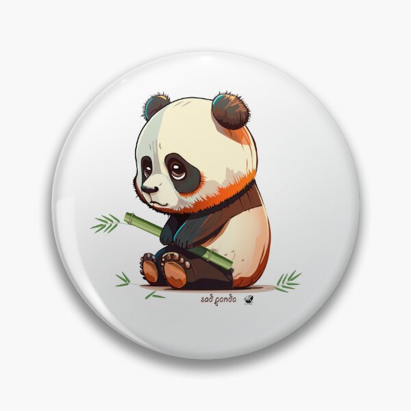 Item preview, Sad Panda with Bamboo designed and sold by Alexandra Kueny.