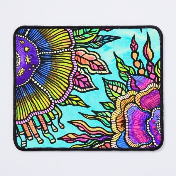 Item preview, OSTARA: Celestial Resonance — Vibrant Maximalist Hand-Drawn Art designed and sold by Bloom Theory.