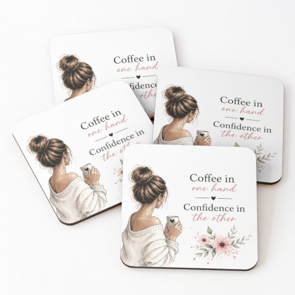 Item preview, Coffee and Confidence designed and sold by fadeinkstudio.