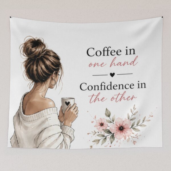 Item preview, Coffee and Confidence designed and sold by fadeinkstudio.