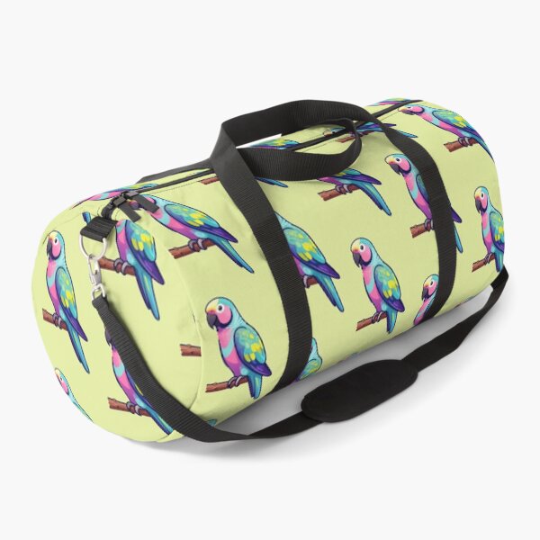 Item preview, Colorful Parrot – Tropical Whimsical Art designed and sold by Dogandesighn.