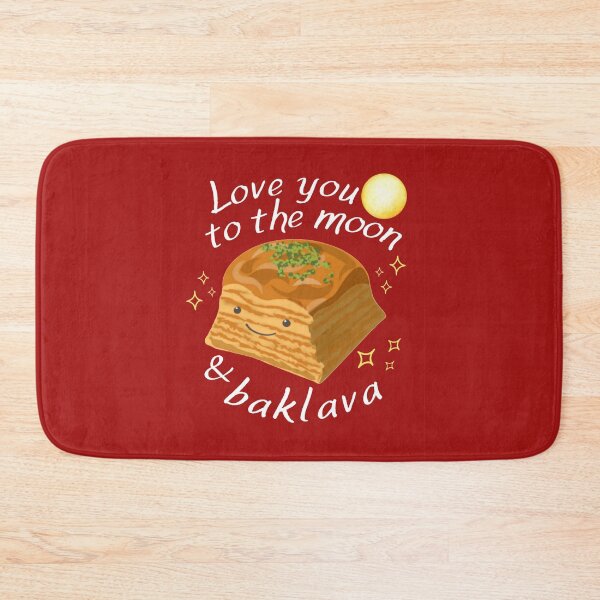 Item preview, Love you to the moon & baklava designed and sold by glowvim.