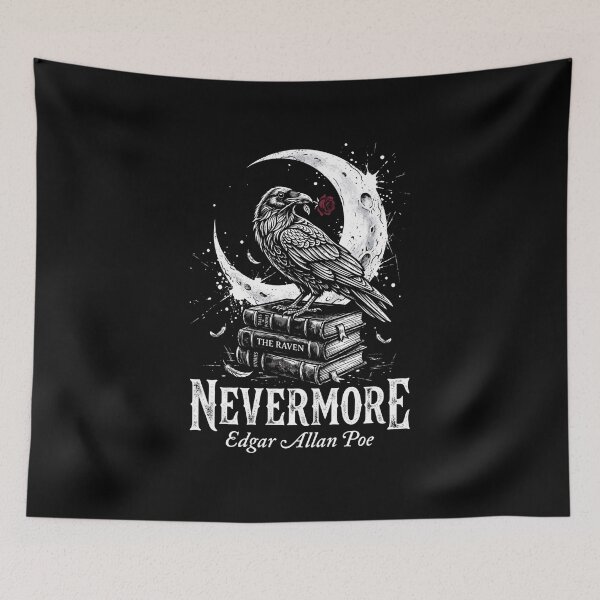 Item preview, Nevermore Edgar Allan Poe The Raven Gothic Literature designed and sold by Fenay Designs.
