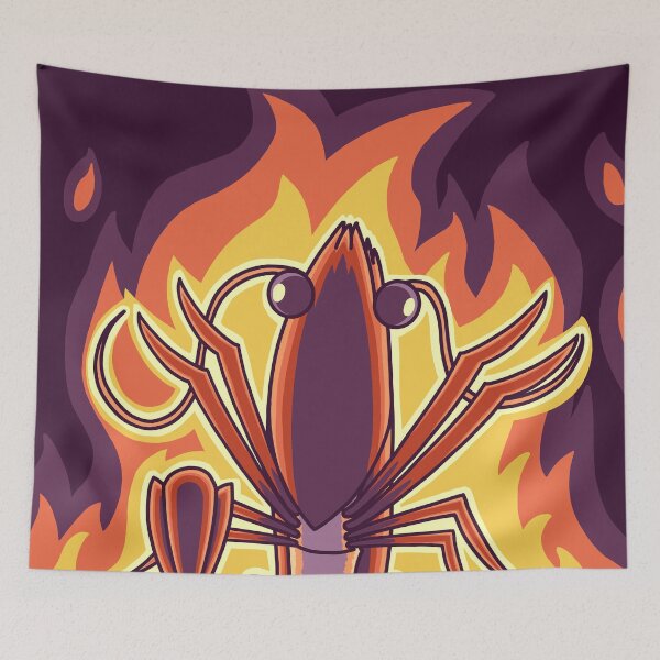 Item preview, Shrimp on Fire Meme – Chaotic Spicy Humor Design designed and sold by dittoon.