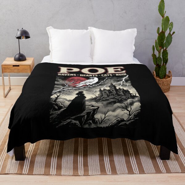 Item preview, Poe Ravens Hearts Cats Ruin Gothic Edgar Allan Poe Design designed and sold by Fenay Designs.