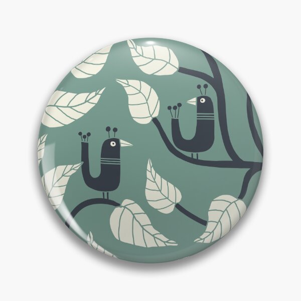 Item preview, Bring in the Garden - sage green, cream & charcoal designed and sold by Johanna Kindvall.