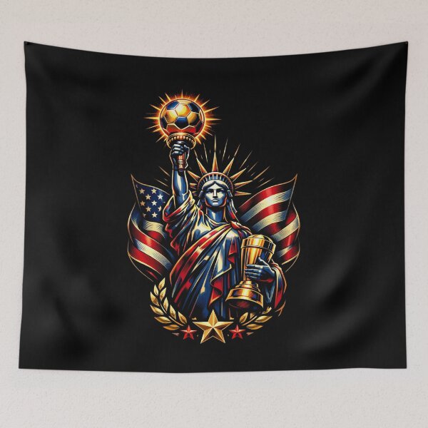 Item preview, American Liberty Soccer 2026 Glory Retro Emblem designed and sold by Majnon8bp.