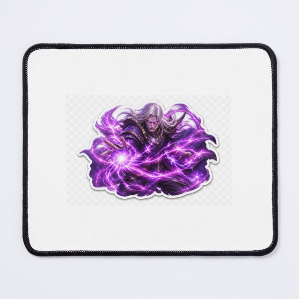Item preview, Dark Fantasy Mage Casting Purple Magic designed and sold by Farheen786.