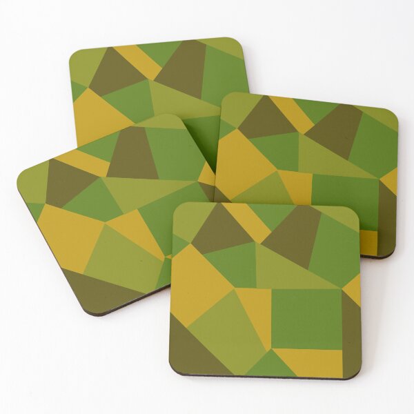 Item preview, Green Yellow Geometric Camouflage Seamless Pattern Design  designed and sold by NadDot.