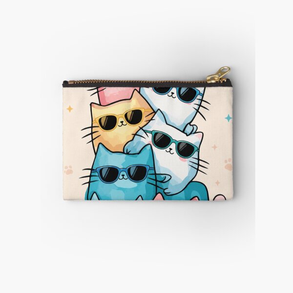 Item preview, Cool Cats Wall Art Print | Cute Sunglasses Cat Illustration | Aesthetic Pastel Cat Decor designed and sold by IconicDesignsXd.