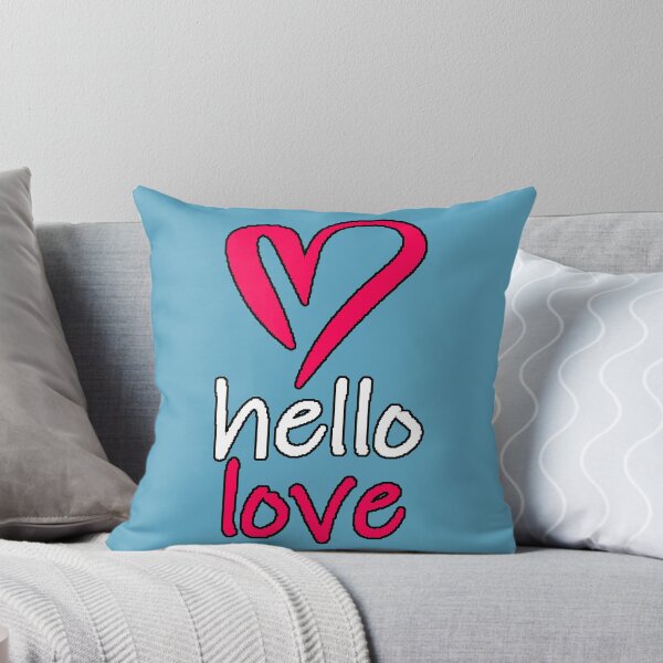 Item preview, Hello Love, Magenta Heart, Cute Romantic designed and sold by AstronautMerch.