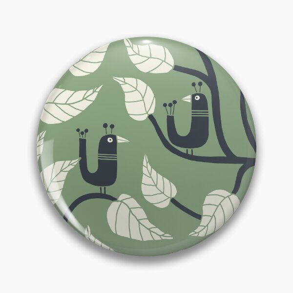 Item preview, Bring in the Garden - sage green, cream & charcoal designed and sold by Johanna Kindvall.