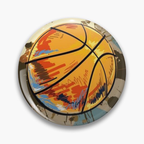 Item preview, Basketball digital art colorfull modern ball painting designed and sold by Combatente.