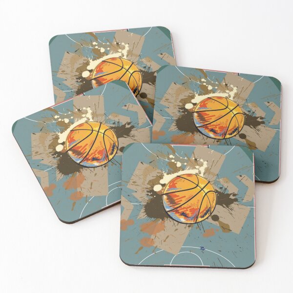 Item preview, Basketball digital art colorfull modern ball painting designed and sold by Combatente.
