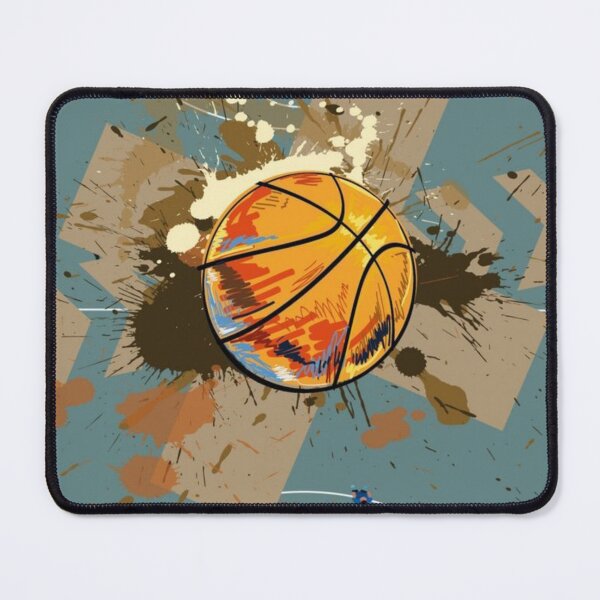 Item preview, Basketball digital art colorfull modern ball painting designed and sold by Combatente.
