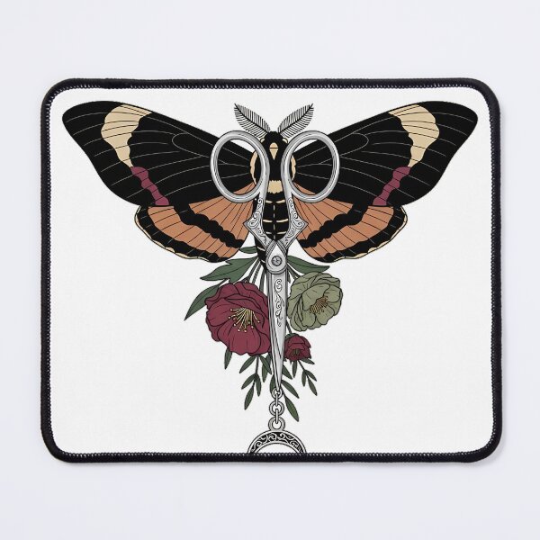 Item preview, Moth Silver Scissors and Ribbon Gift designed and sold by IllumeInk.
