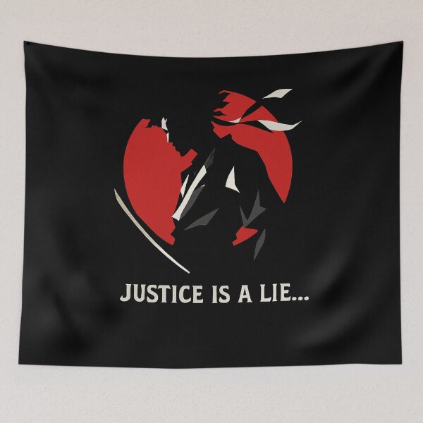Item preview, Justice Is a Lie Dark Cat Silhouette designed and sold by SiarheiYur.