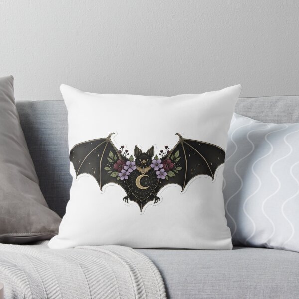 Item preview, Bat Violet Flower Crescent Gift designed and sold by IllumeInk.
