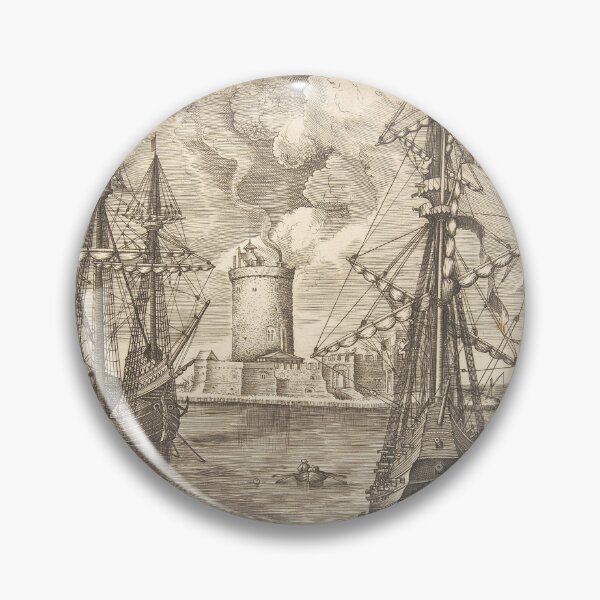 Item preview, Bruegel Sailing Ships & Lighthouse | Nautical designed and sold by GammaRay.