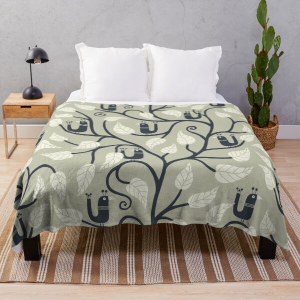Item preview, Bring in the Garden - soft gray, cream and charcoal designed and sold by Johanna Kindvall.