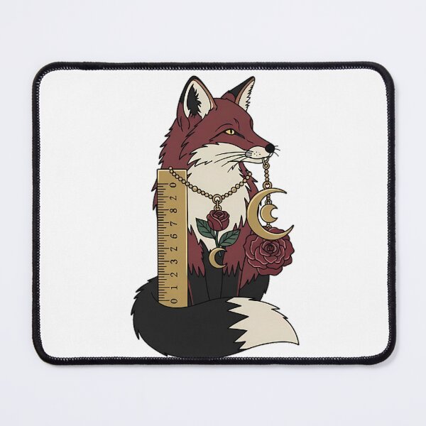 Item preview, Fox Brass Ruler and Rose Gift designed and sold by IllumeInk.