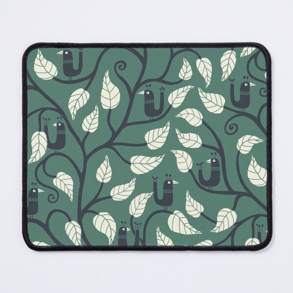 Item preview, Bring in the Garden - winter green, cream and charcoal designed and sold by Johanna Kindvall.