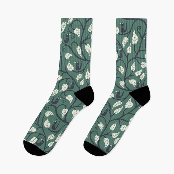 Item preview, Bring in the Garden - winter green, cream and charcoal designed and sold by Johanna Kindvall.