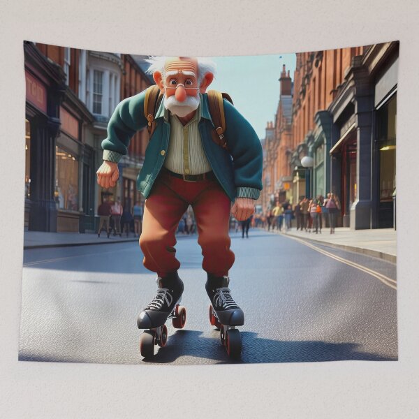 Item preview, Old Man on roller-skates designed and sold by Colin Bentham.