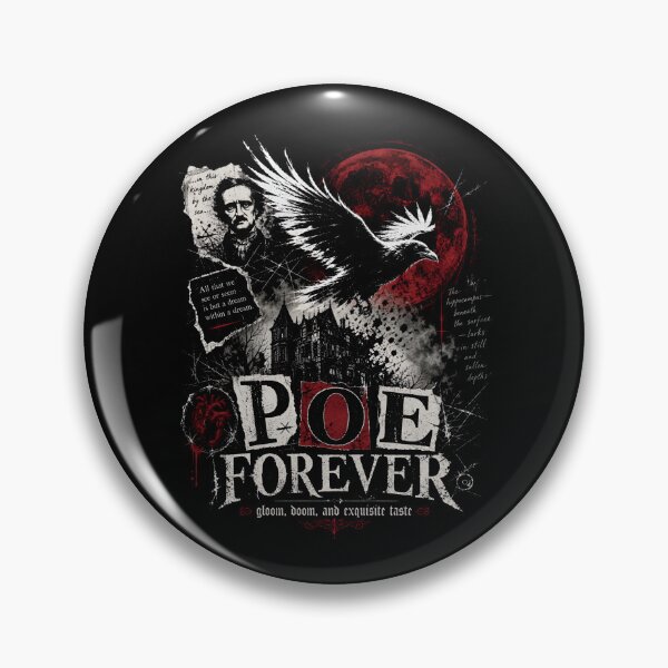 Artikelvorschau, Poe Forever Gloom Doom Exquisite Taste Edgar Allan Poe entworfen und verkauft von Fenay Designs.