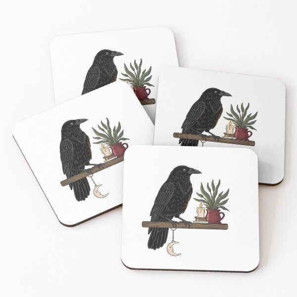 Item preview, Crow Candlelit Desk Plant Gift designed and sold by IllumeInk.