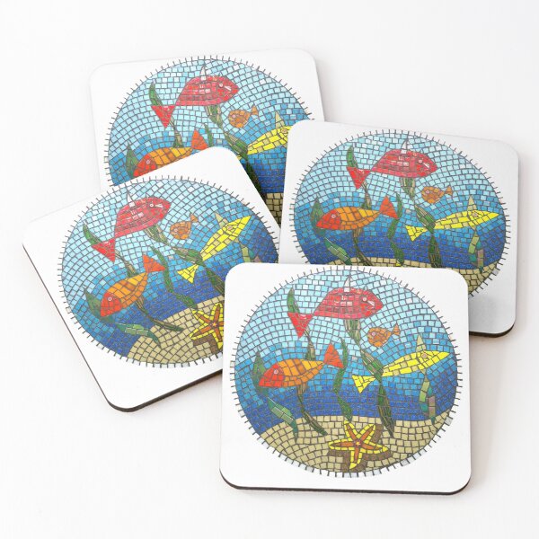 Item preview, Fish View Mosaic Artwork designed and sold by joannaydesigns.