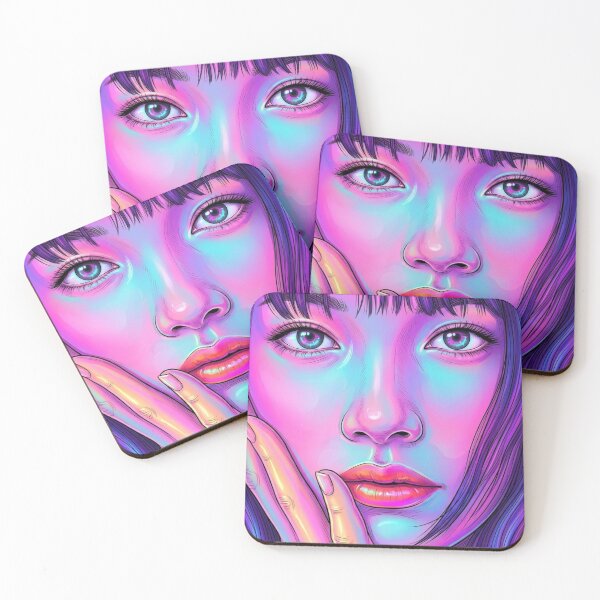 Item preview, Beauty's Stare Thai GL Series Lgbtq+ Love Sapphic Decor Poster Print  designed and sold by Mind Space.