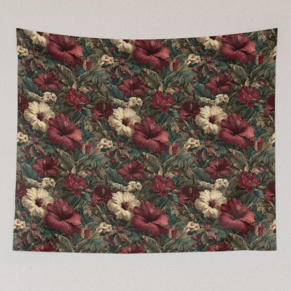 Item preview, Delicate Tropical Flower Print  - Flower Garden Pattern  - Bridal Shower Gifts designed and sold by RoyalStarsPatts.