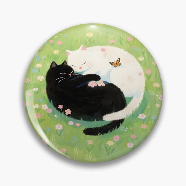 Item preview, Black cat and white cat designed and sold by xianxiu-ling.