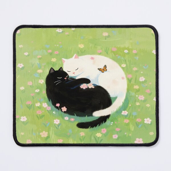 Item preview, Black cat and white cat designed and sold by xianxiu-ling.