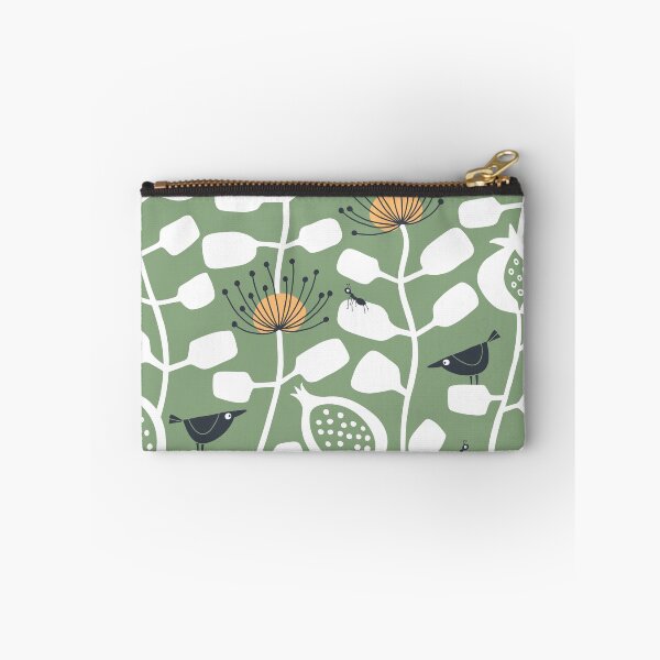Item preview, Scandimalism in the Hot House - green gray, cream, charcoal, orange designed and sold by Johanna Kindvall.