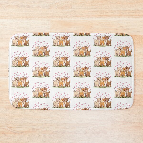 Item preview, Herd of Deer Pink Hearts Sticker designed and sold by AllxN.
