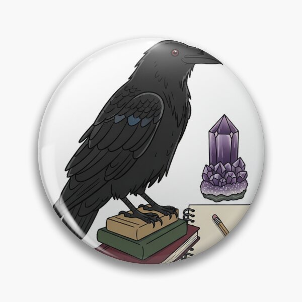 Item preview, Amethyst Crystal Raven Blank Lesson Planner Gift designed and sold by IllumeInk.