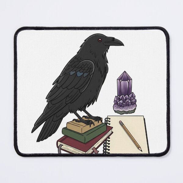 Item preview, Amethyst Crystal Raven Blank Lesson Planner Gift designed and sold by IllumeInk.