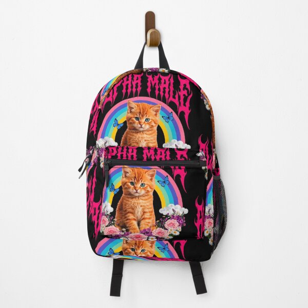 Item preview, Alpha Male Funny Kitten Rainbow Floral Cat Meme Cat Lovers designed and sold by b3ida-zl.