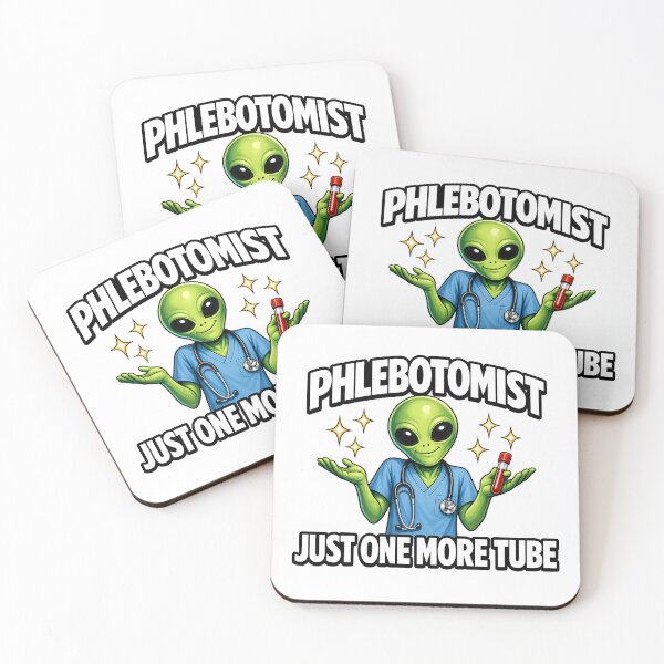 Item preview, Funny Alien Phlebotomist Meme Cute Sci-Fi Nurse Lab Tech Humor Gift National Phlebotomist Recognition Week Medical Worker Joke designed and sold by ClinicalHubs.