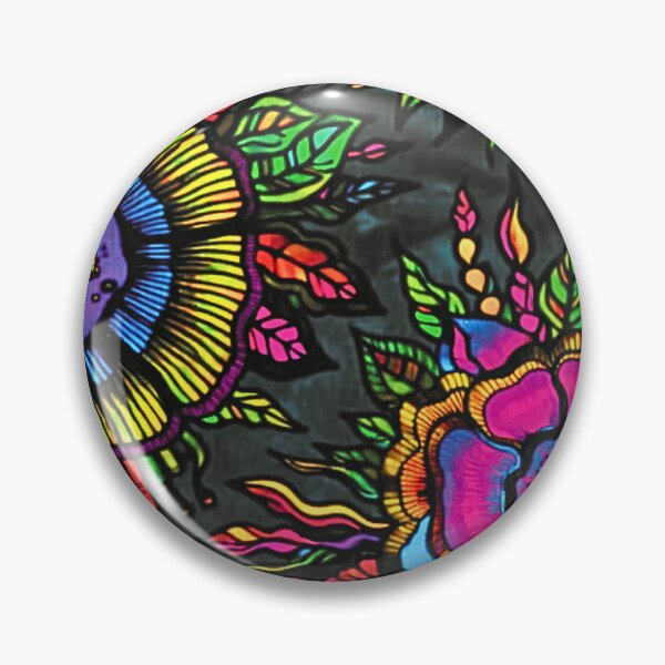 Item preview, OSTARA: Primal Surge — Bold Maximalist Neon Botanical Design designed and sold by Bloom Theory.