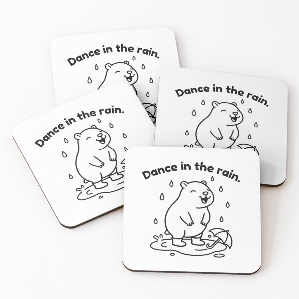 Item preview, Dance in the Rain Capybara – Simple Minimalist Animal Design designed and sold by PAPIRO SIGLO XXI.