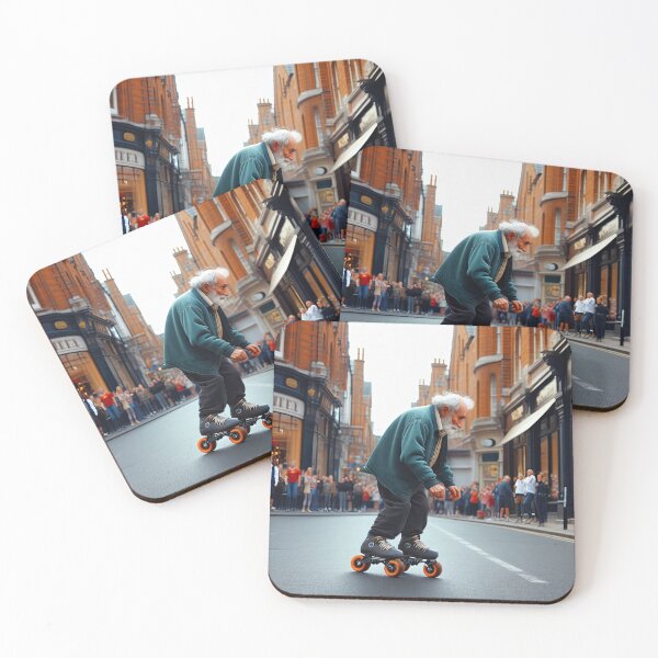 Item preview, Old Man on roller-skates designed and sold by Colin Bentham.