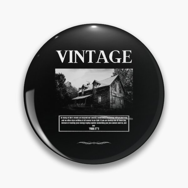 Item preview, Vintage Black & White House Design – “FUKK IT” Dark Humor Quote Art designed and sold by ShadeScapeArt.